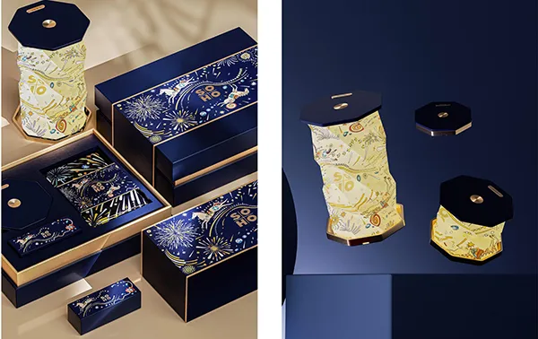 霓虹梦马2 “霓虹梦马”纸灯丝巾双非遗礼盒 Neon Dream Horse Double Cultural Heritage Gift Box of Paper Lamp and Silk Scarf